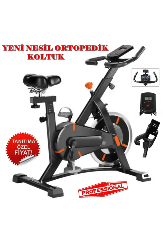 Kondisyon Bisikleti Spor Koşu Egzersiz Bisikleti Spin Bike Dikey Ev Bisikleti